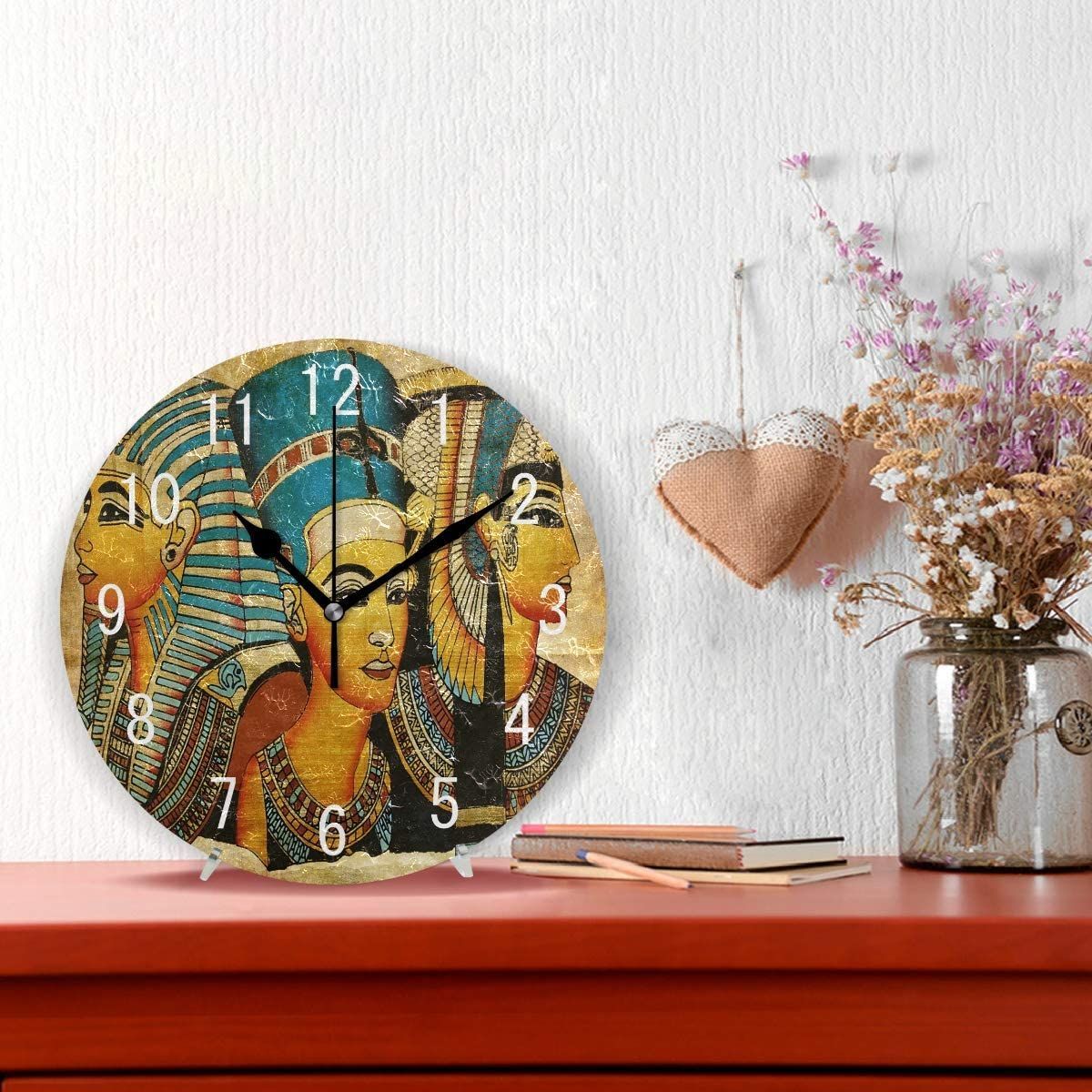 ancient egyptian culture man decorative wall clock 7880