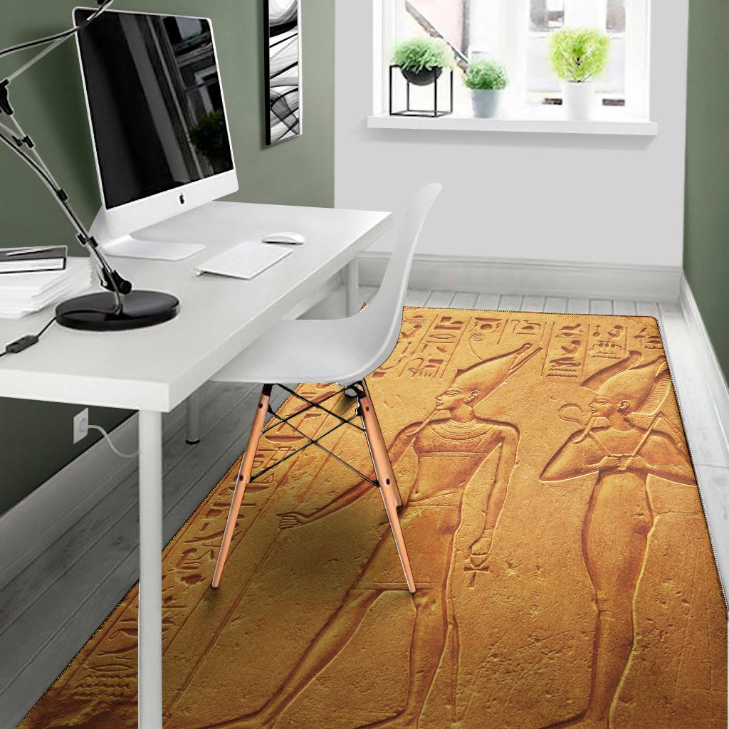 ancient egyptian gods print area rug floor decor 2703