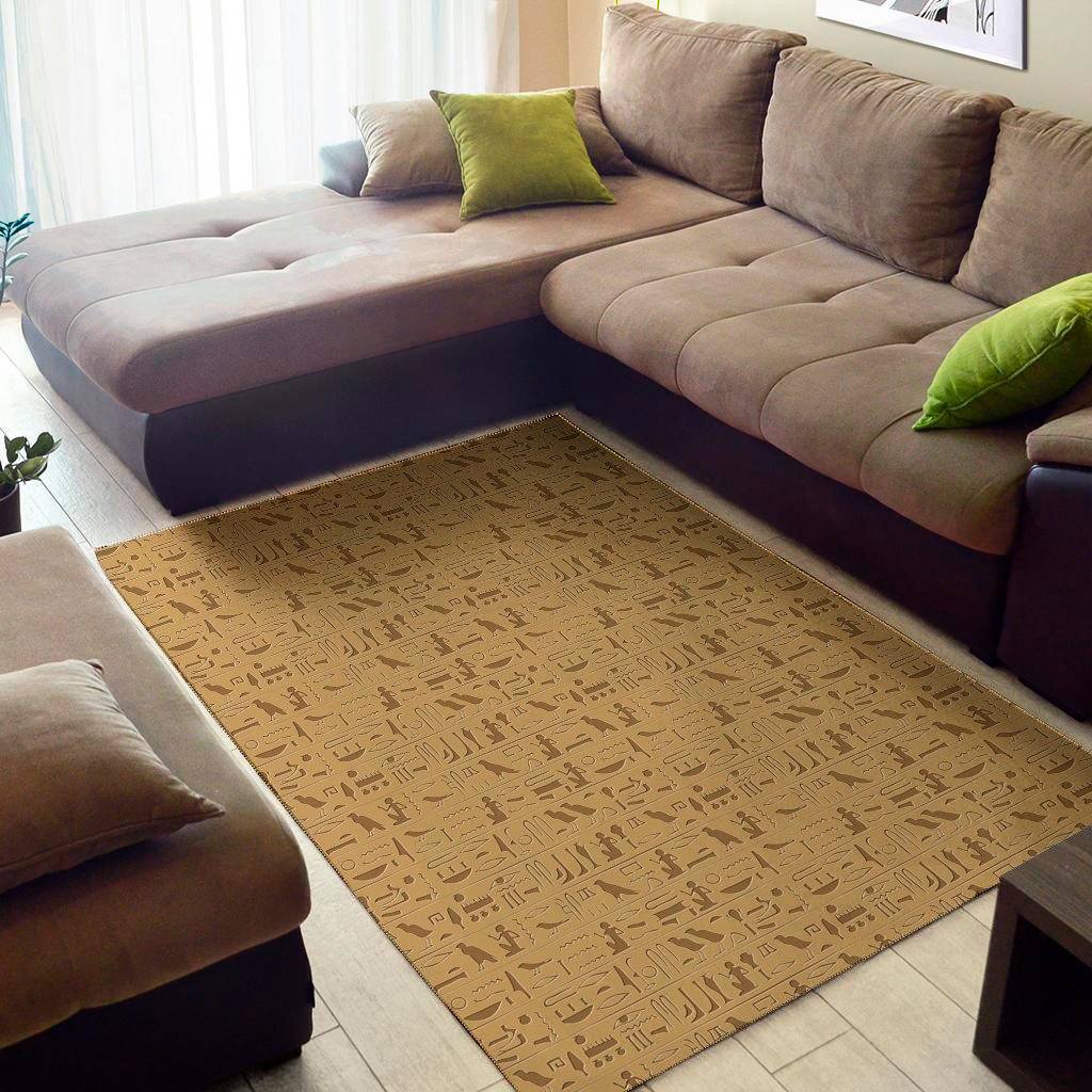 ancient egyptian hieroglyphs print area rug floor decor 3190