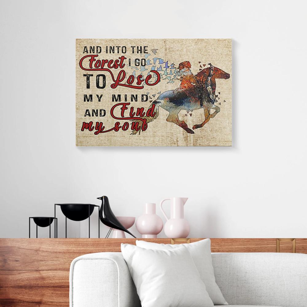 And Into The Forest I Go Horse Canvas Prints - Wall Art Decor and into the forest i go horse canvas prints wall art decor 1144