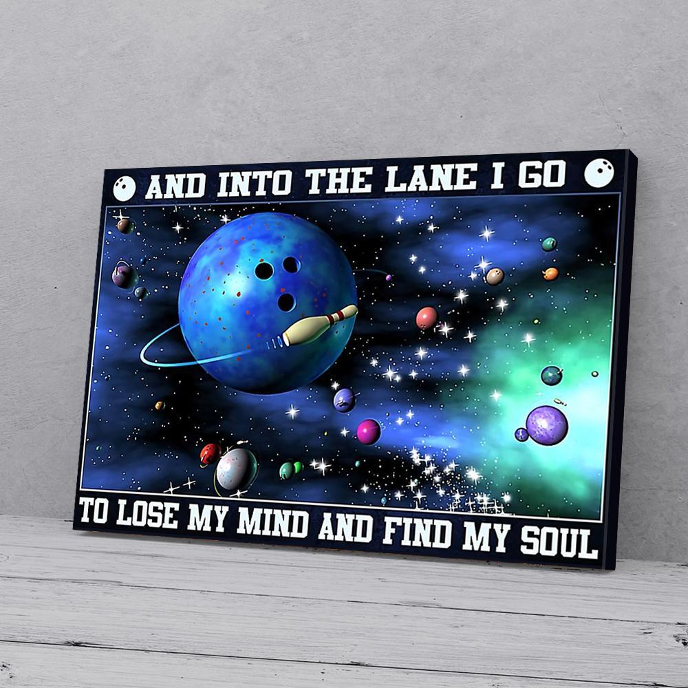 and into the lane i go bowling canvas prints wall art decor 8354