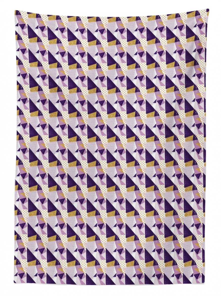 Angular Design Triangles 3D Printed Tablecloth Table Decor angular design triangles 3d printed tablecloth table decor 7974