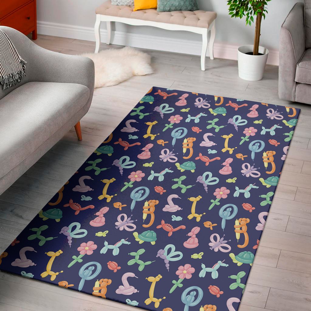Animal Balloon Pattern Print Area Rug Floor Decor animal balloon pattern print area rug floor decor 3287