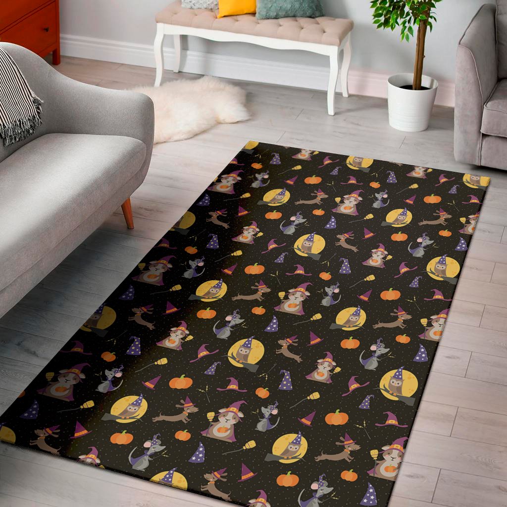animal wizard pattern print area rug floor decor 5483