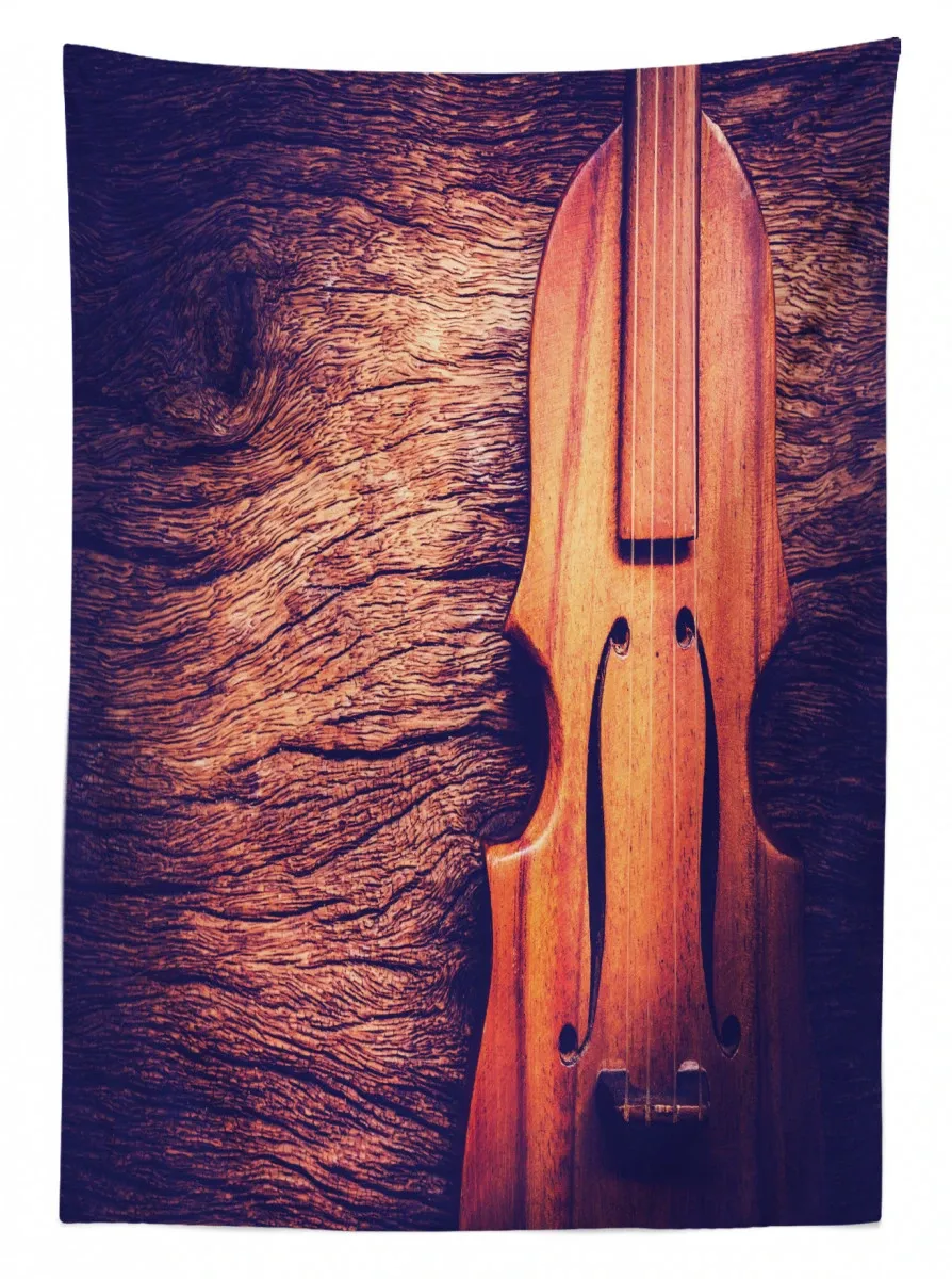 Antique Hand Made Instrument 3D Printed Tablecloth Table Decor antique hand made instrument 3d printed tablecloth table decor 6047