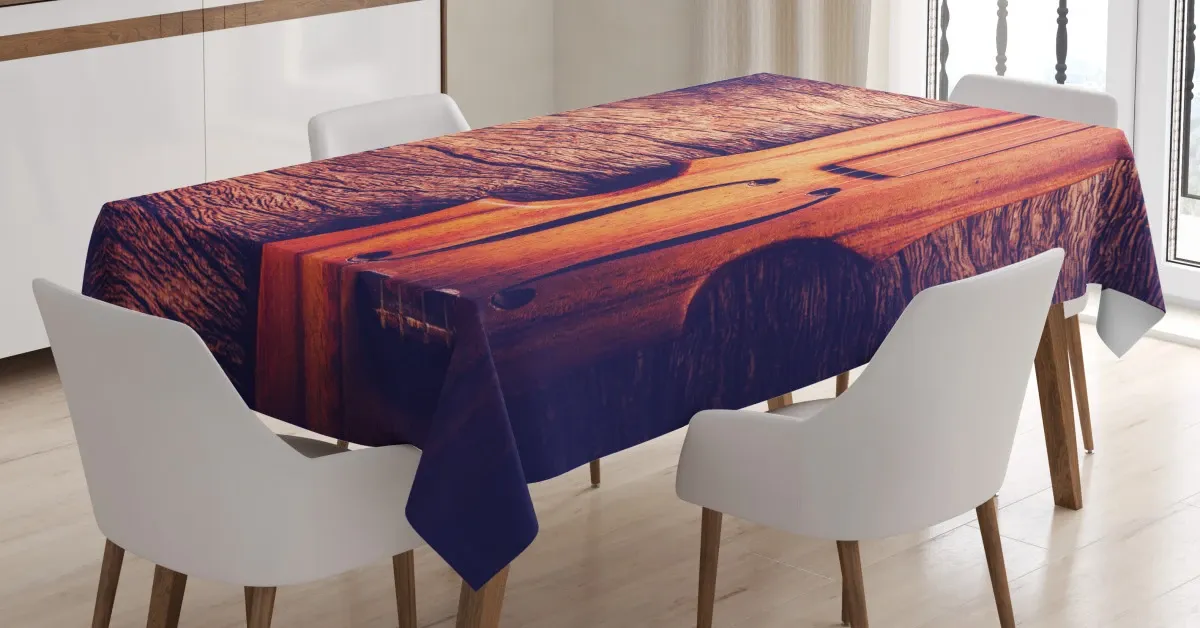 Antique Hand Made Instrument 3D Printed Tablecloth Table Decor antique hand made instrument 3d printed tablecloth table decor 8790