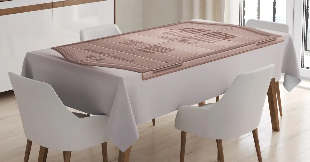 antique saloon door 3d printed tablecloth table decor 2347