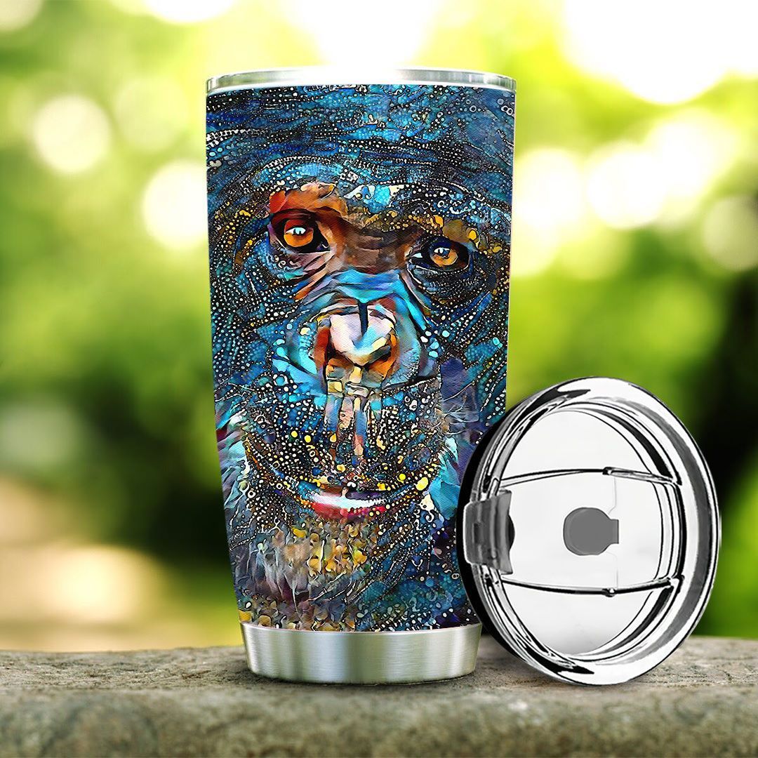 ape glass style personalized stainless steel tumbler 6015