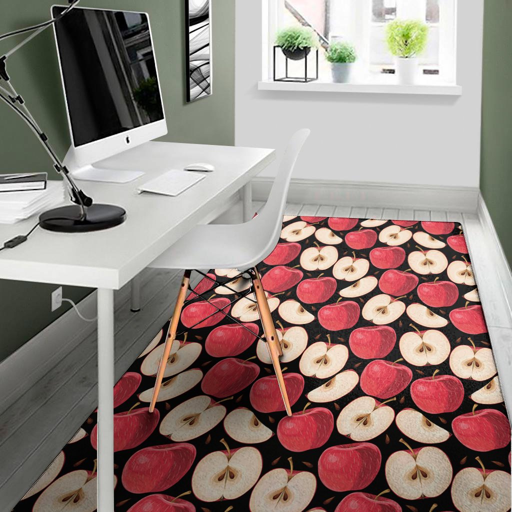apple pattern print area rug floor decor 3570