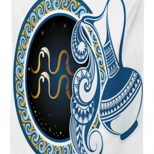 Aquarius Sign 3D Printed Tablecloth Table Decor 1 aquarius sign 3d printed tablecloth table decor 1771