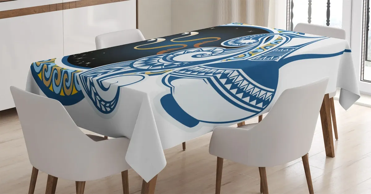 Aquarius Sign 3D Printed Tablecloth Table Decor aquarius sign 3d printed tablecloth table decor 1829