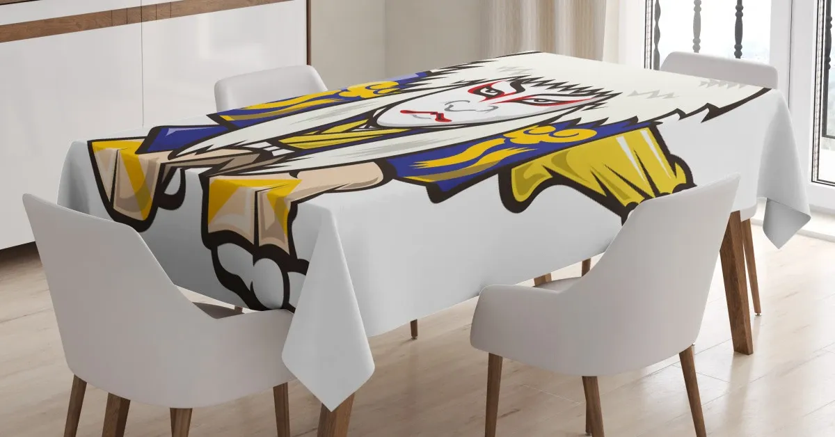 artist in kimono 3d printed tablecloth table decor 5865