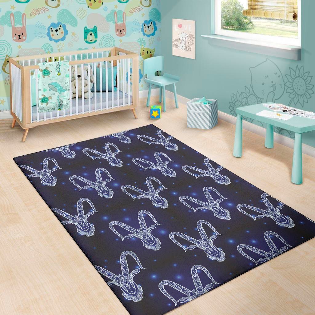 astrology capricorn sign print area rug floor decor 3519