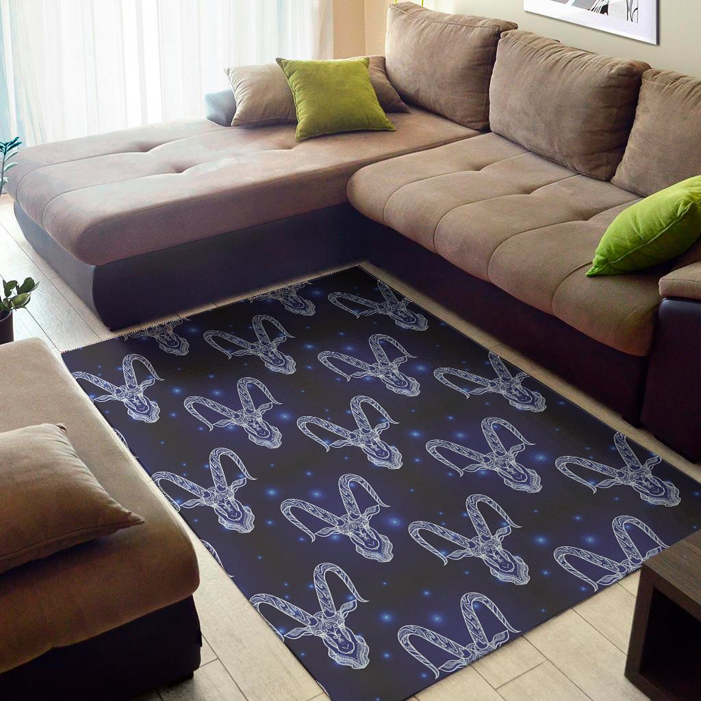 astrology capricorn sign print area rug floor decor 3723