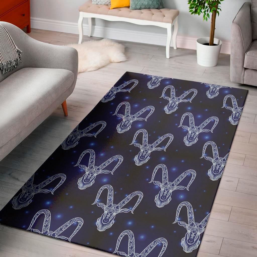 astrology capricorn sign print area rug floor decor 4053