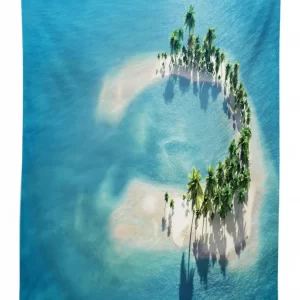 Atoll Palm Trees Ocean 3D Printed Tablecloth Table Decor 1 atoll palm trees ocean 3d printed tablecloth table decor 1084