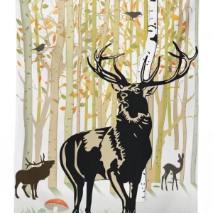 Autumn Forest Wild Animal 3D Printed Tablecloth Table Decor 1 autumn forest wild animal 3d printed tablecloth table decor 4047