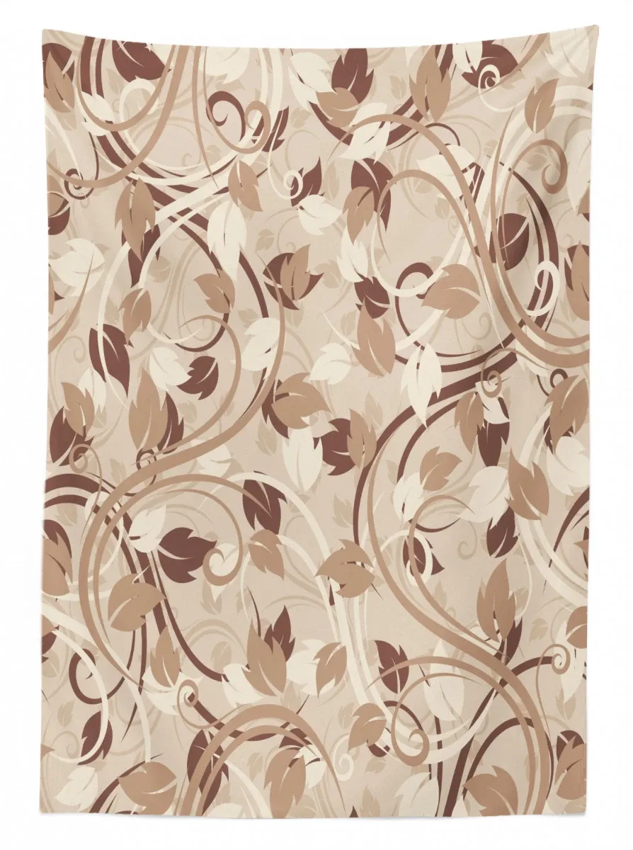 autumn leaves branches 3d printed tablecloth table decor 3979