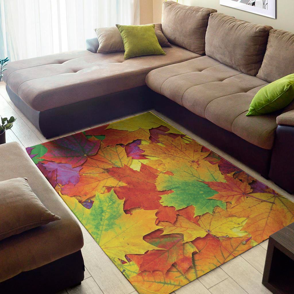 Autumn Maple Leaves Print Area Rug Floor Decor autumn maple leaves print area rug floor decor 2128