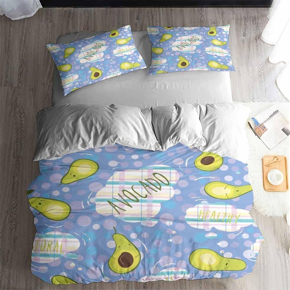 avocado blue sky printed bedding set bedroom decor 8047