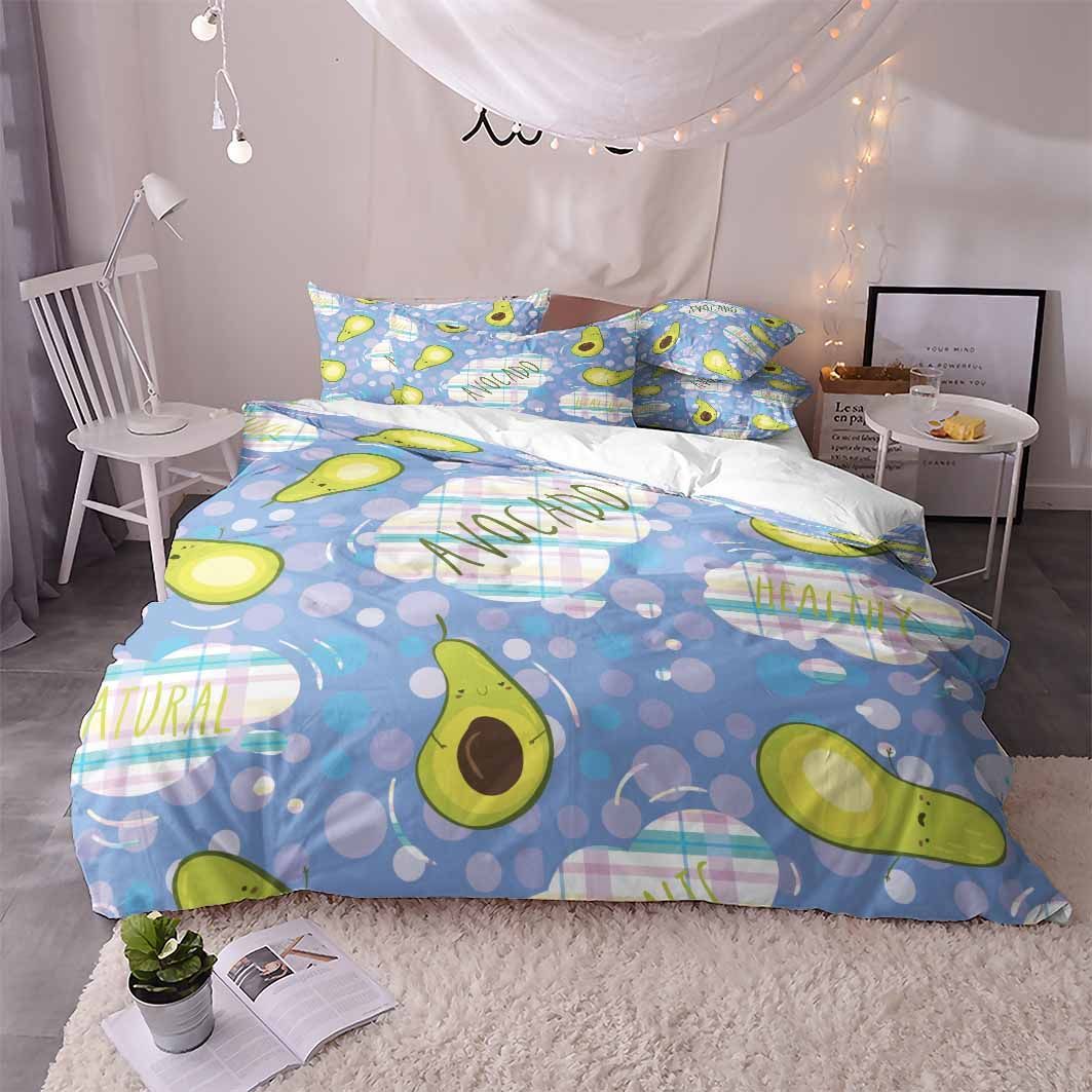 avocado blue sky printed bedding set bedroom decor 8379