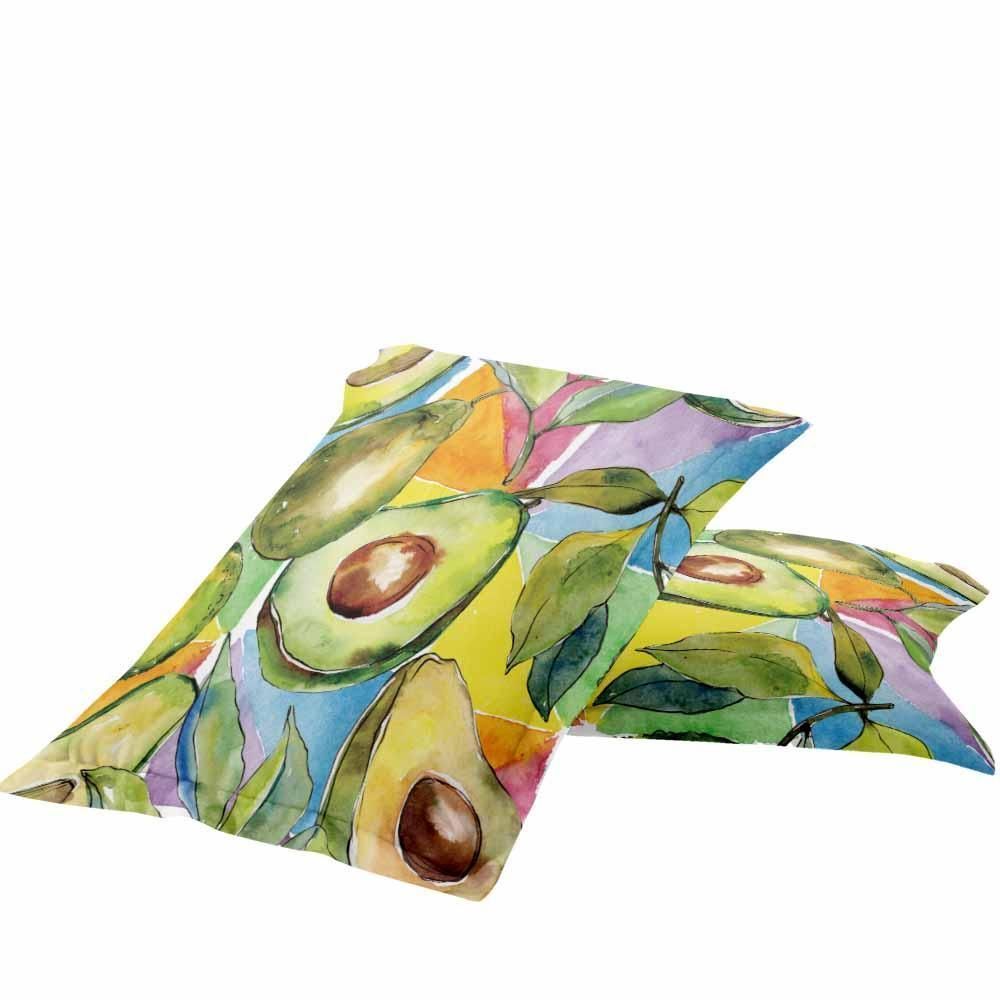 avocado pattern fruit printed bedding set bedroom decor 2370