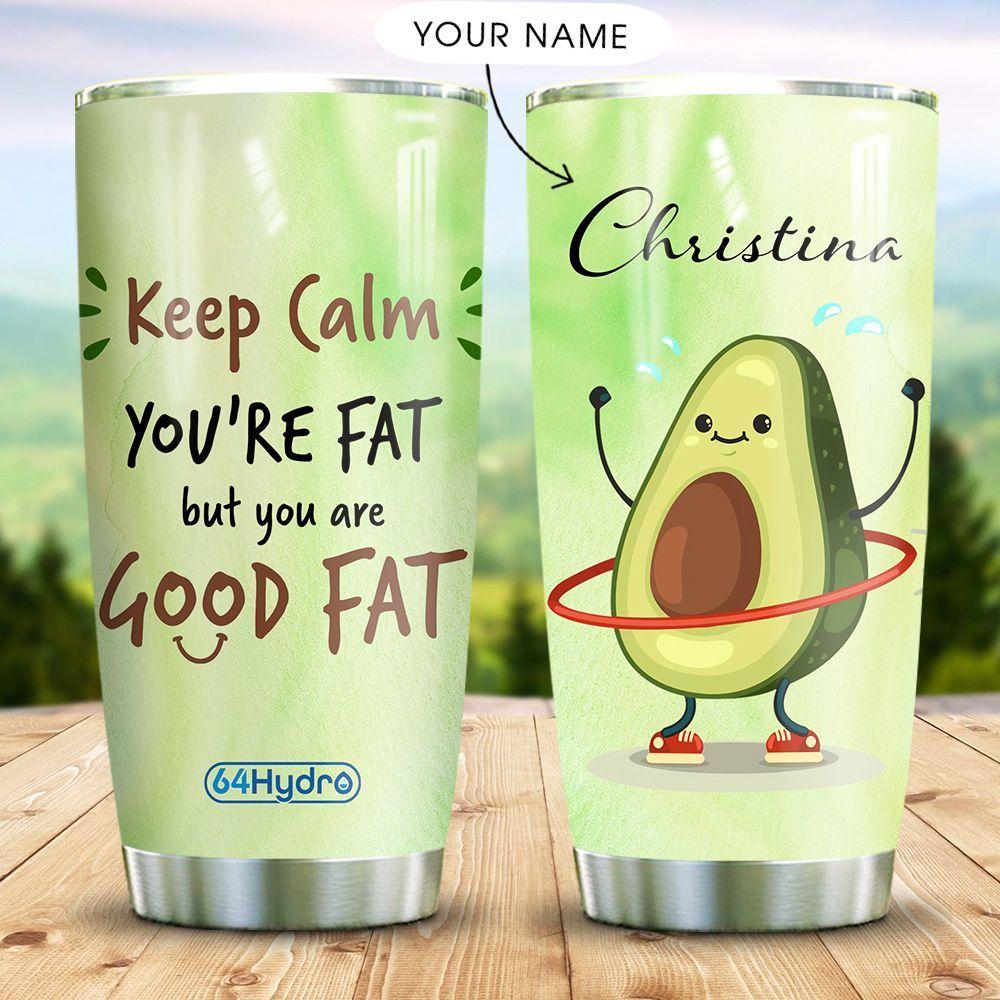 Avocado Workout Personalized Stainless Steel Tumbler avocado workout personalized stainless steel tumbler 3885