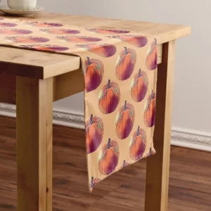 awesome autumn pumpkin nice ornamental printed table runner 1013