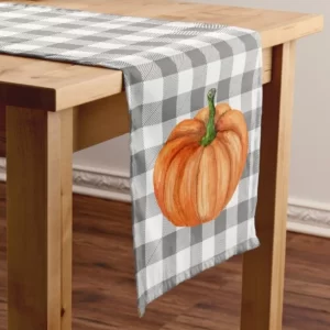 awesome autumn pumpkin nice ornamental printed table runner 5472