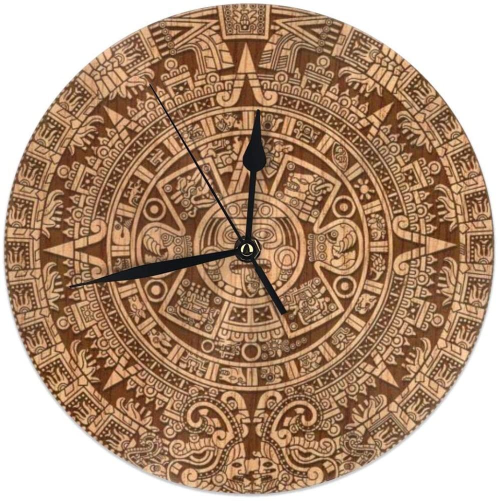 aztec calendar wall clock for office living room wall clock 4628
