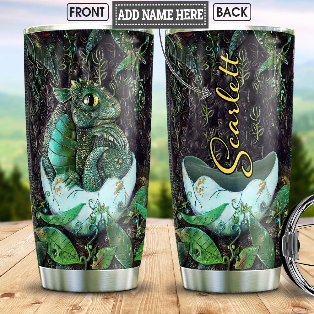 baby dragon personalized stainless steel tumbler 8367