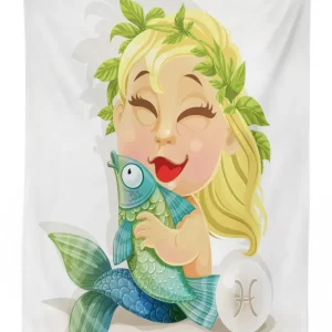 baby pisces 3d printed tablecloth table decor 2869