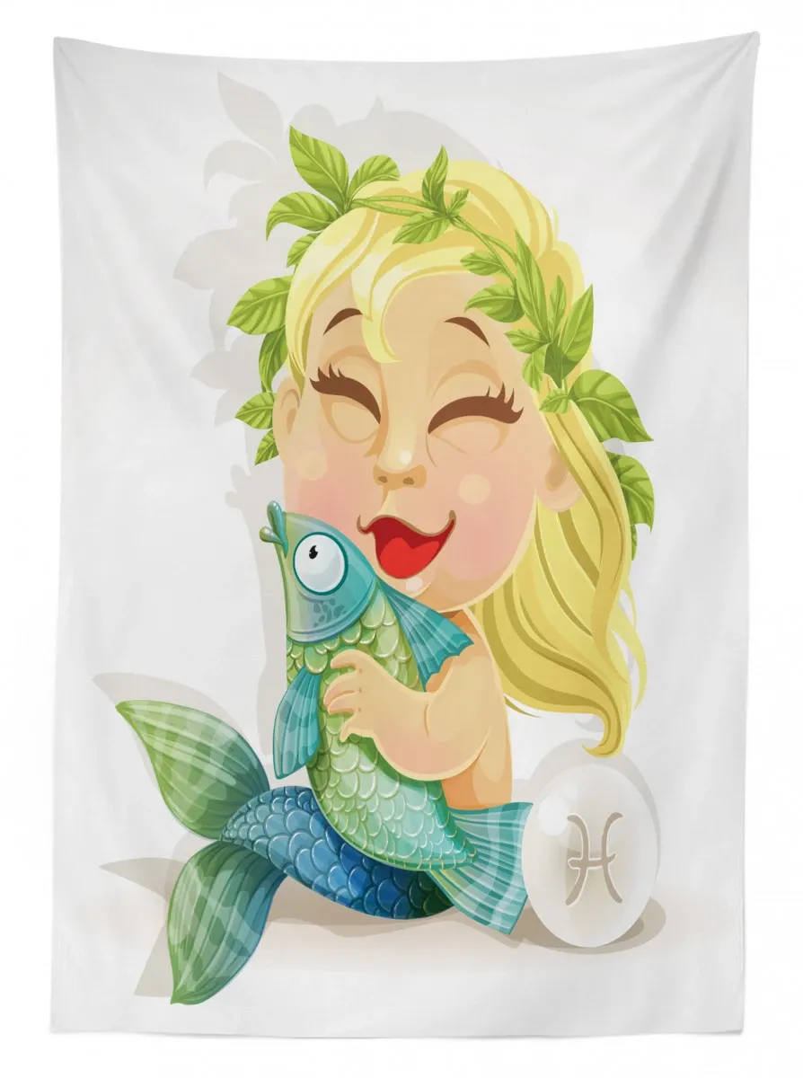 baby pisces 3d printed tablecloth table decor 2869