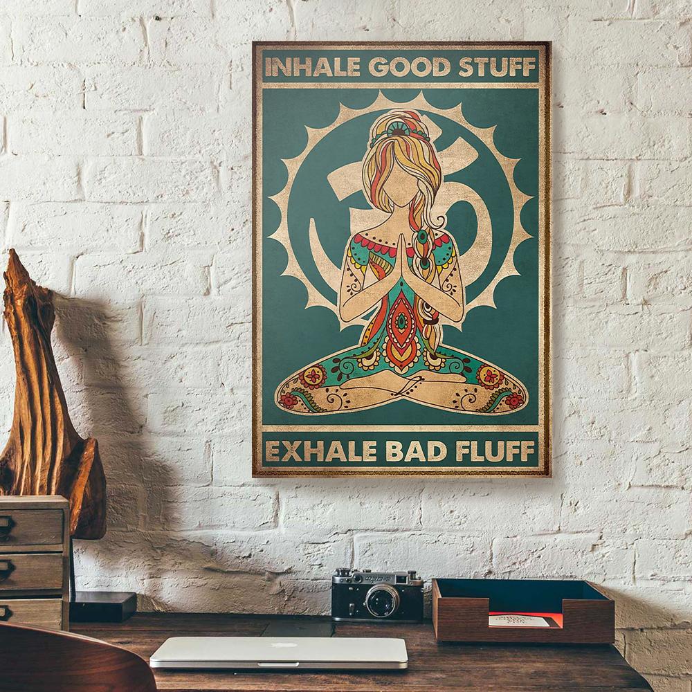 bad fluff yoga canvas prints wall art decor 2891