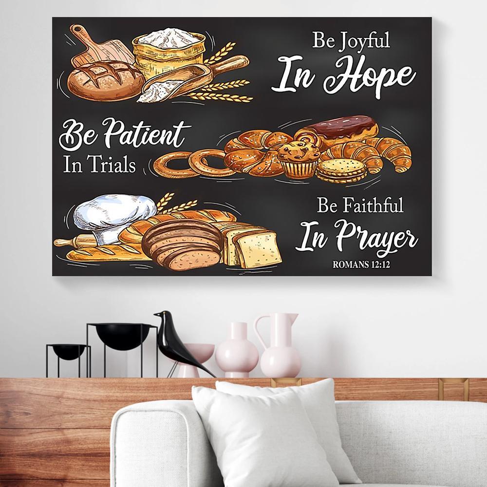 baking joyful canvas prints wall art decor 3004