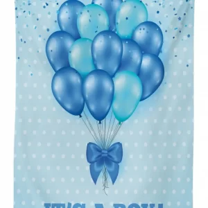 balloons polka dots 3d printed tablecloth table decor 1125