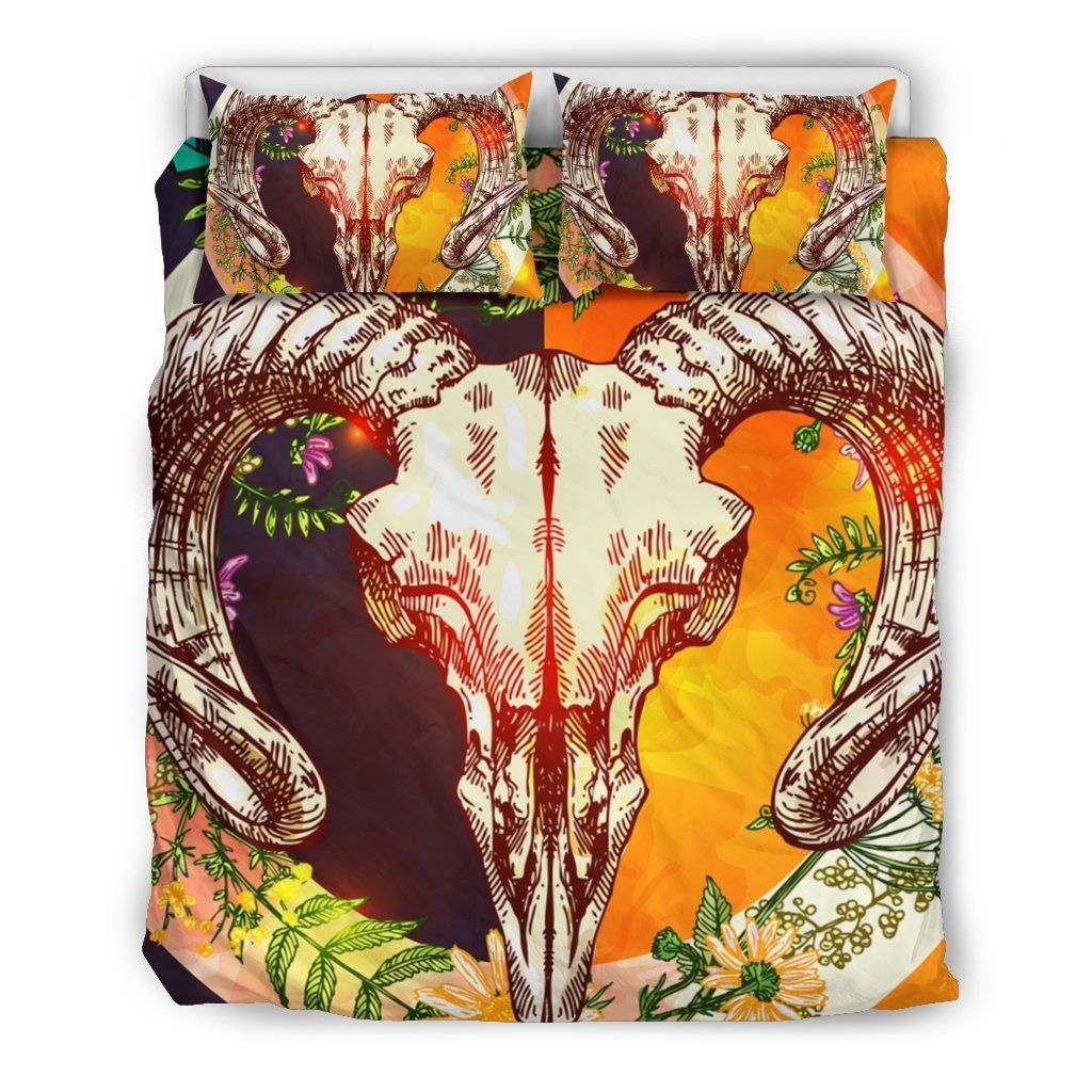 baphomet day and night bedding set bedroom decor 3105