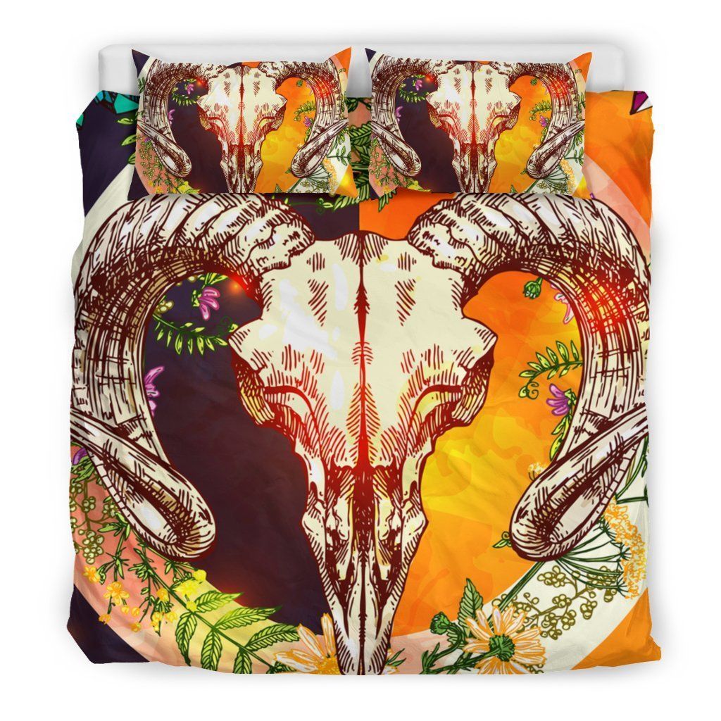 baphomet day and night bedding set bedroom decor 8198
