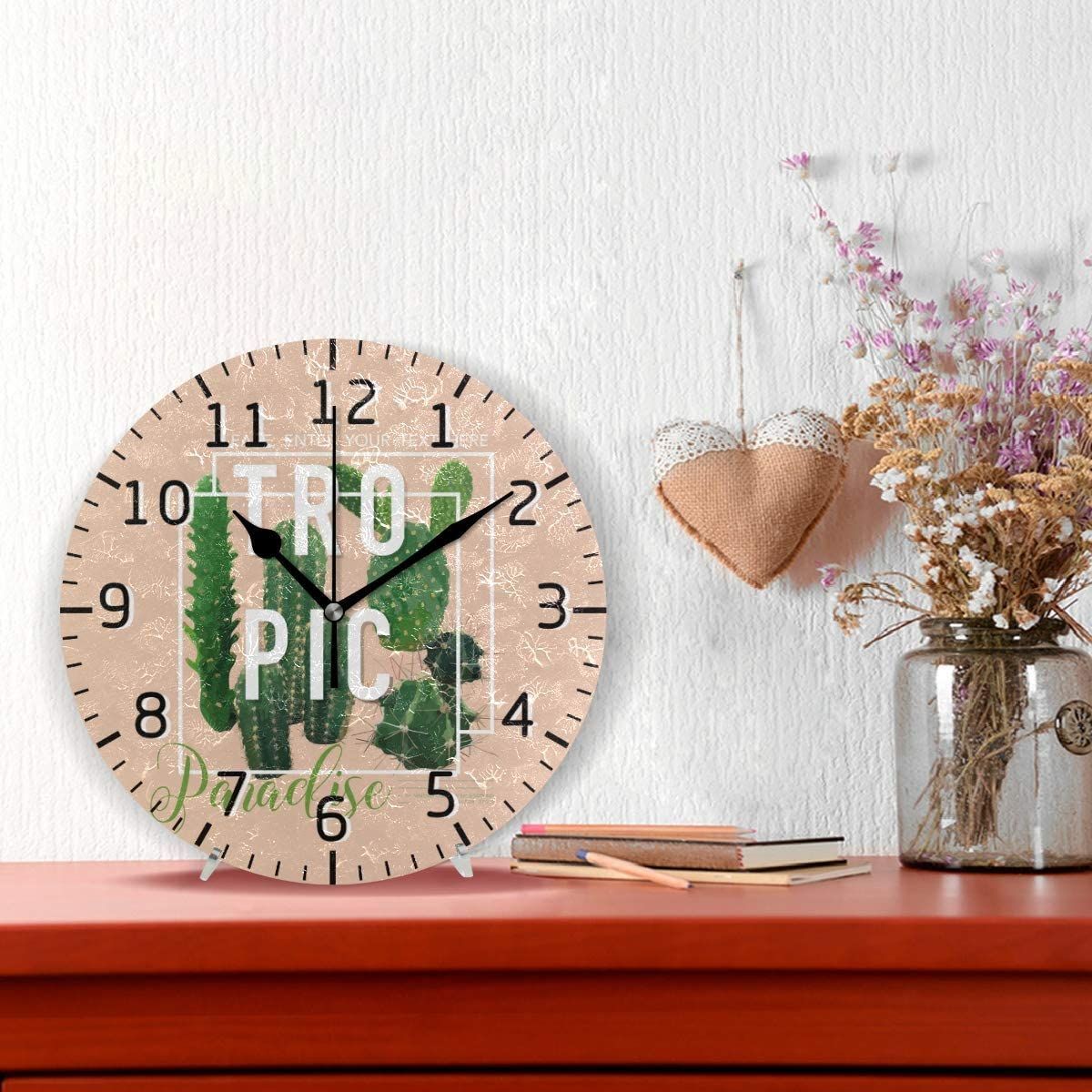 Bardic Lmuchen Tropical Cactus Decorative Wall Clock bardic lmuchen tropical cactus decorative wall clock 4362