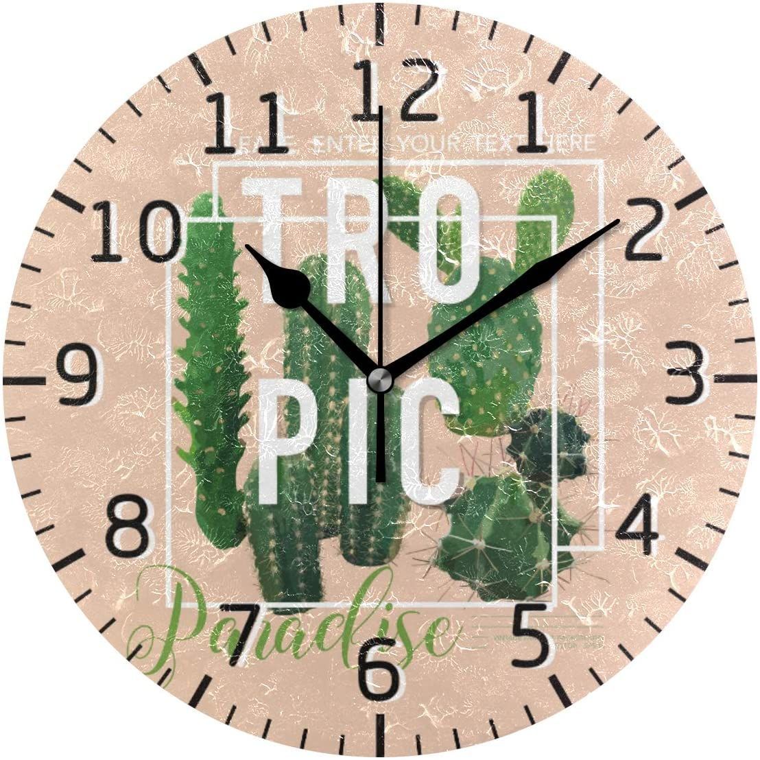 Bardic Lmuchen Tropical Cactus Decorative Wall Clock bardic lmuchen tropical cactus decorative wall clock 5173