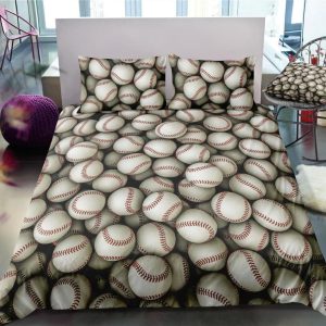 Baseball Black Printed Bedding Set Bedroom Decor 3 baseball black printed bedding set bedroom decor 3273