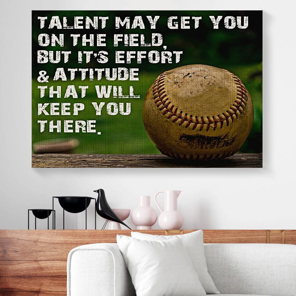 baseball horizontal canvas prints wall art decor 5323
