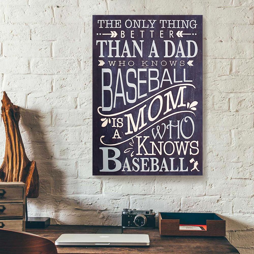 baseball mom canvas prints wall art decor 2220