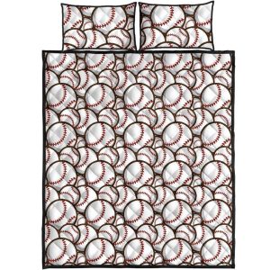 baseball print pattern bedding set bedroom decor 4610