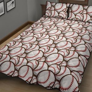 baseball print pattern bedding set bedroom decor 8725