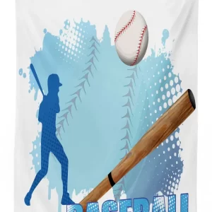 baseball sport cartoon 3d printed tablecloth table decor 4204