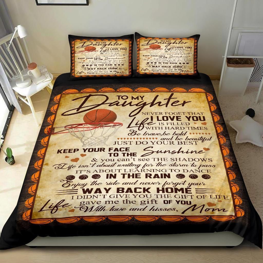 Baseketball To My Daughter Learning To Dance In The Rain Bedding Set Bedroom Decor baseketball to my daughter learning to dance in the rain bedding set bedroom decor 5420
