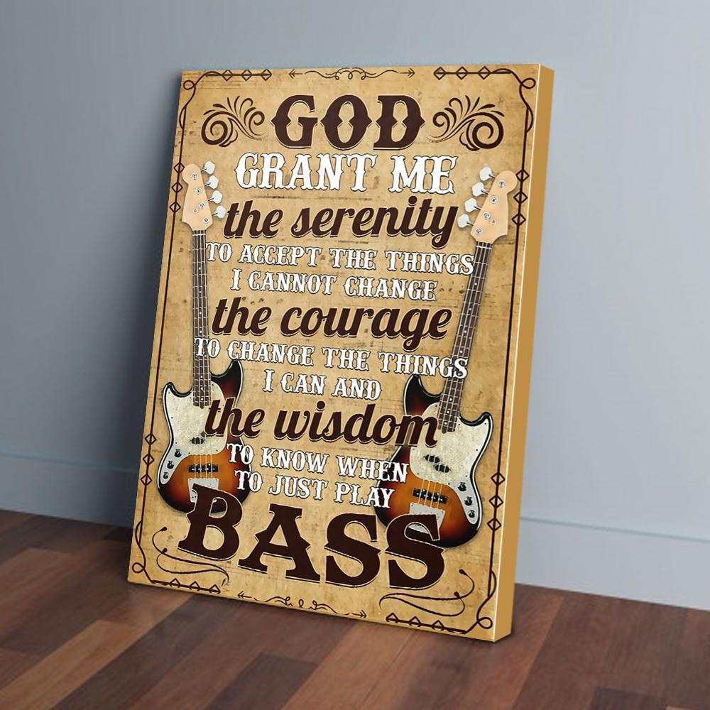 bass guitar canvas prints wall art decor 5417