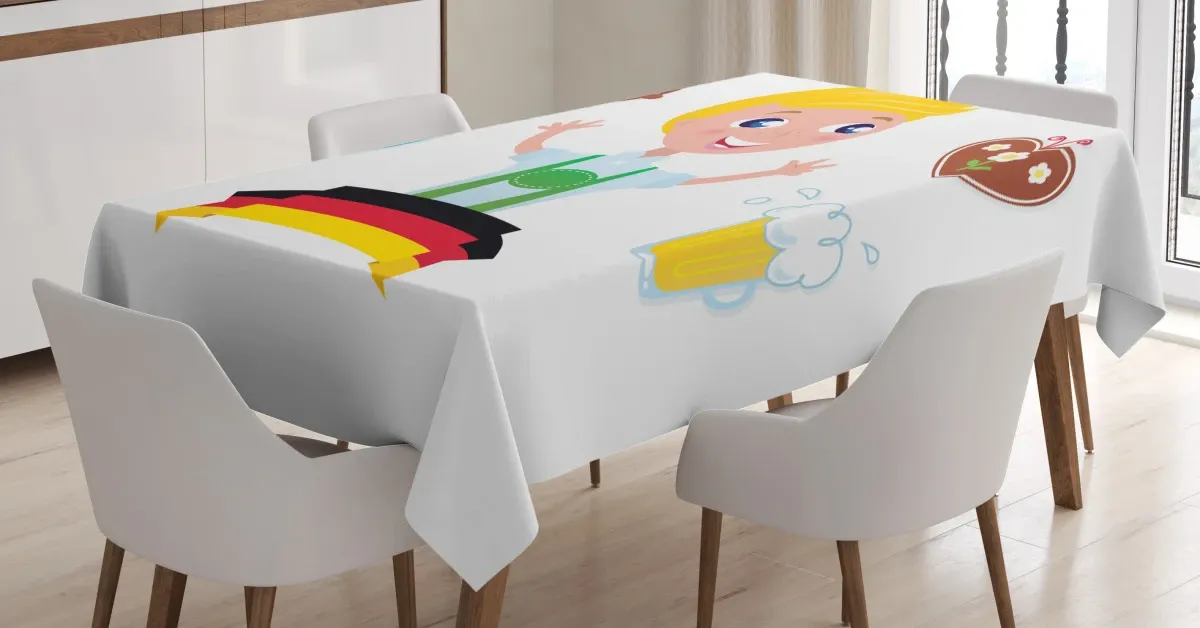 Bavarian Boy Oktoberfest 3D Printed Tablecloth Table Decor bavarian boy oktoberfest 3d printed tablecloth table decor 1121