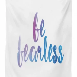 Be Fearless Watercolors 3D Printed Tablecloth Table Decor 1 be fearless watercolors 3d printed tablecloth table decor 6074